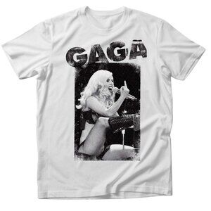 New gaga music concert t shirt unisex men